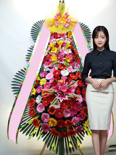 웨스턴빌리프 웨딩홀 3단화환 고급형